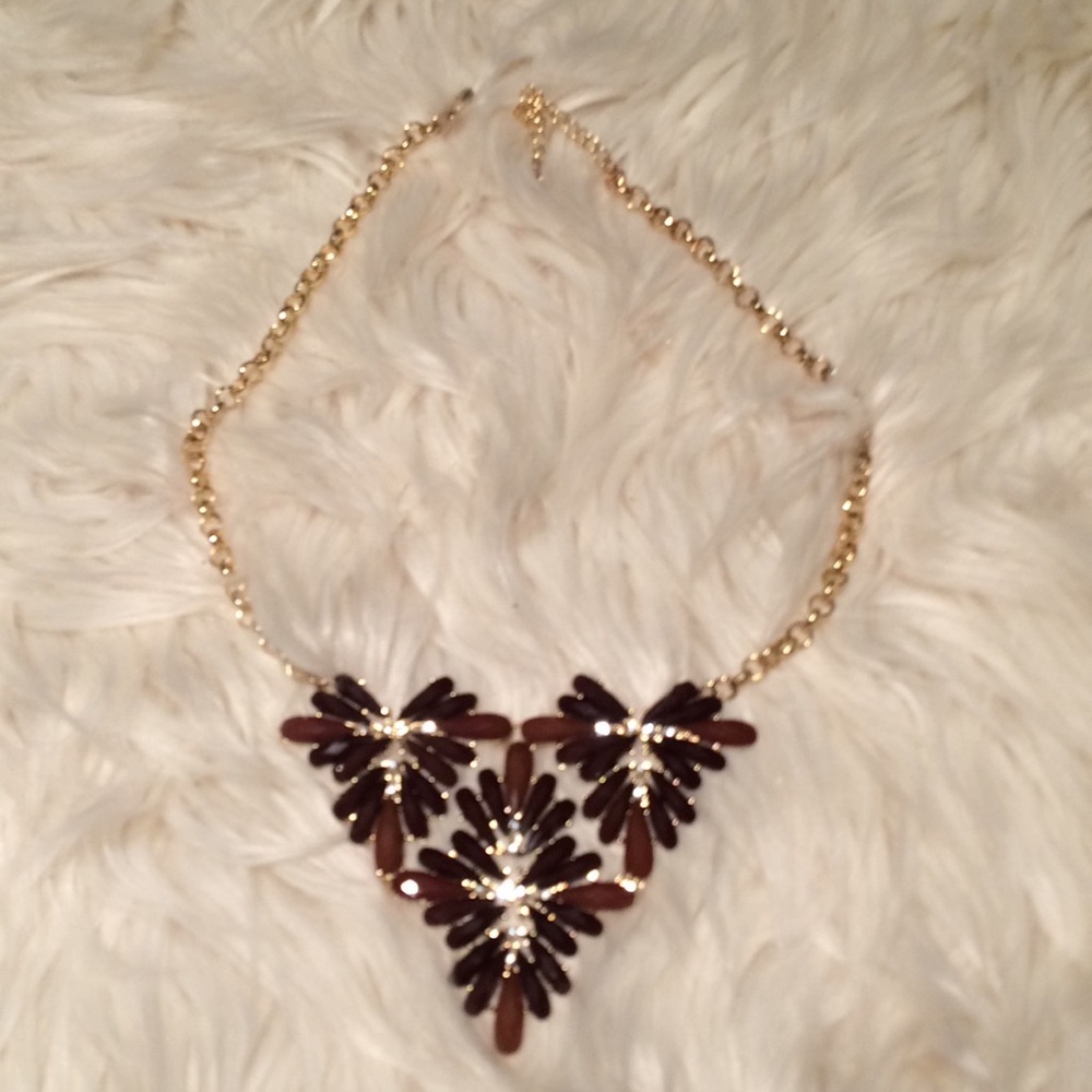 Flower statement necklace
